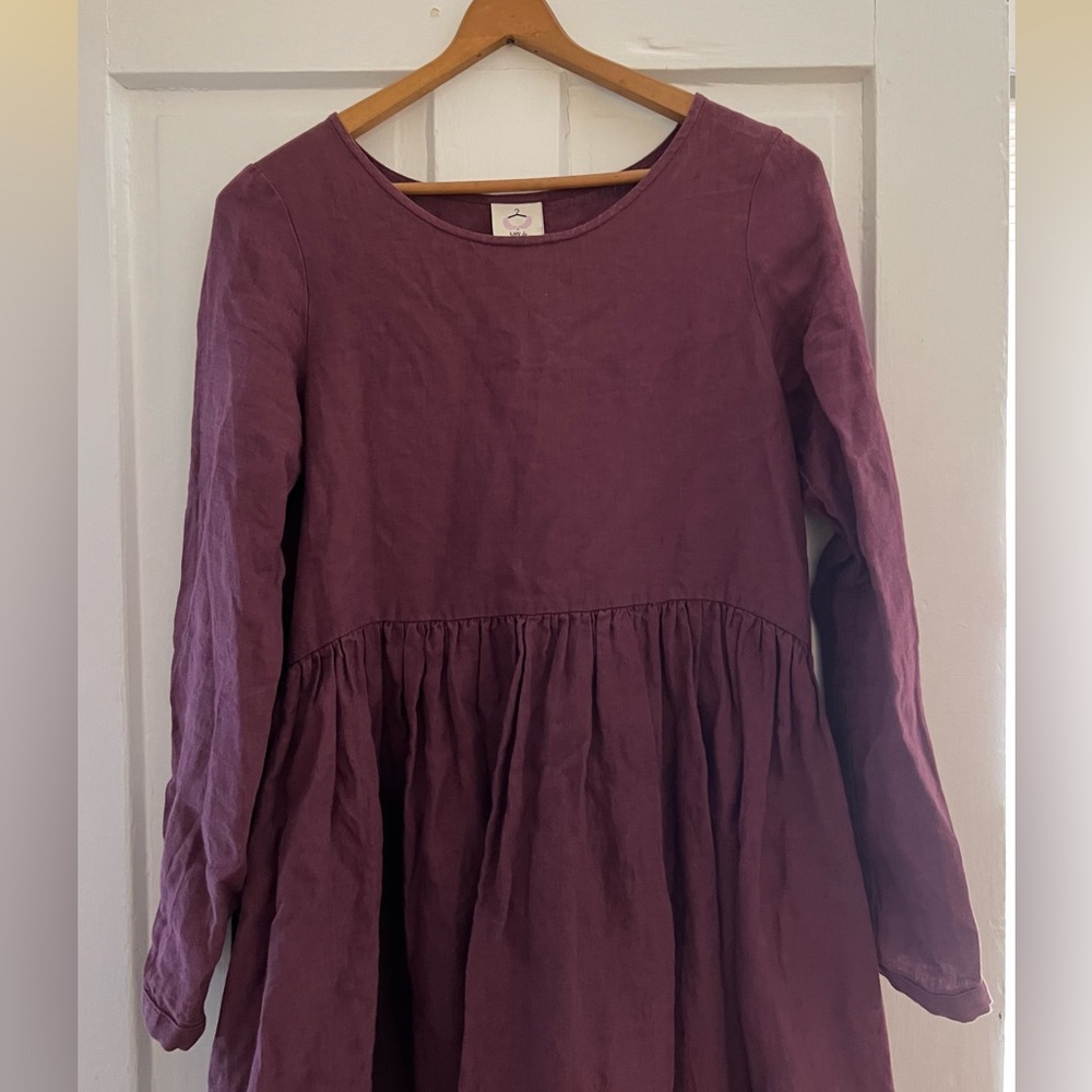 Son de Flor Linen Smock Dress, XXS